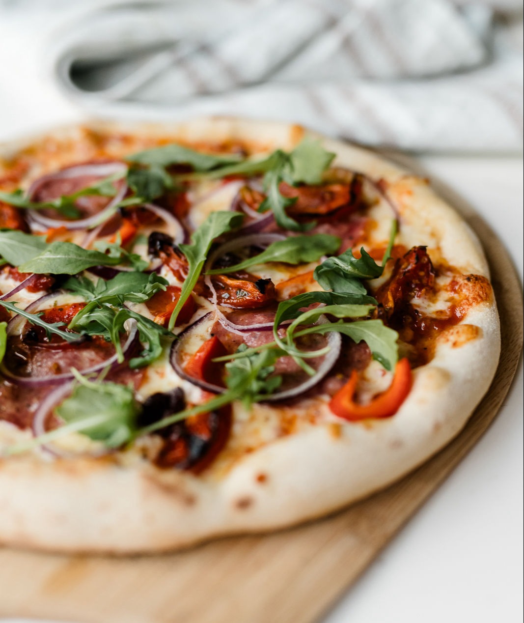 Tuscan style pizza